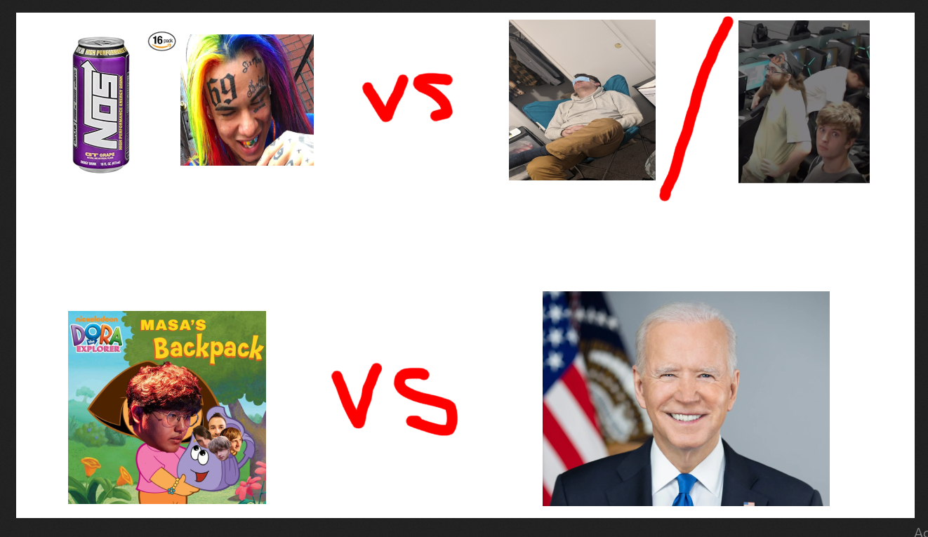Masa's Backpack vs. Joe Biden